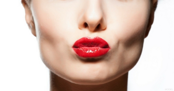 Model after Recieiving Skin Spectrum Lip Care